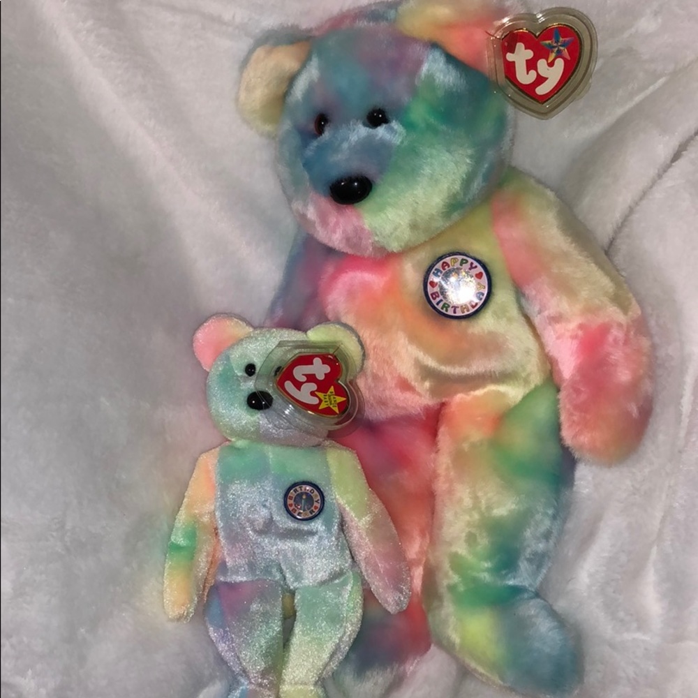 Matching beanie baby and beanie buddy